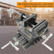 Ejoyous 4inches Cross Slide Drill Press Vise Metal Milling Vice Holder Clamping Tool, Drill Press Vice, Machinist Vise