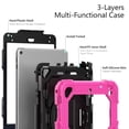 thumbnail image 6 of Case for iPad Mini 5 2019/Mini 4 2015 (5th/4th Generation 7.9 inch) with Screen Protector, 360 Degree Rotating Kickstand Hand Strap Shockproof Cover with Shoulder Strap, Rose, 6 of 7