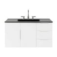 thumbnail image 3 of Modway Vitality 36" Modern Wood/Ceramic Bathroom Vanity in White/Black, 3 of 8