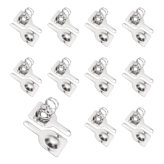 AA Battery Contact Spring Plates, 10 Set 10 mm x 10mm Terminal Contacts