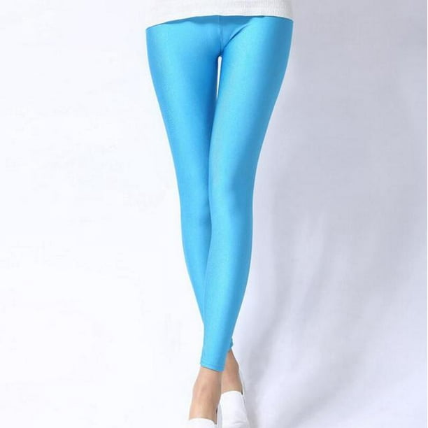 2022 New Spring Autume Solid Candy Neon Leggings for Women High Stretched  Female Sexy Legging Pants Girl Clothing Leggins 