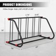 thumbnail image 2 of Large Commercial Bike Rack,Grid Bike Rack In Ground,Freestanding Bicycle Floor Parking Stand for Garages Streets Yards Bike Events, 2 of 6