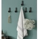 thumbnail image 3 of 5 piezas pegatinas de gancho adhesivo gancho de pared baño impermeable soporte de toalla para dormitorio baño cocina techo colgar albornoces (negro) Feliz Sencillez, 3 of 5