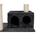 thumbnail image 5 of TRIXIE Tarragona Plush & Sisal 5-Level 63.8" Cat Tree with Scratching Posts, Condo & Hammock, Dark Gray, 5 of 8
