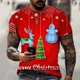 thumbnail image 1 of Camiseta de Mardi Gras para hombre y niño, disfraz de Papá Noel con estampado 3d, árbol de Navidad, atmósfera de muñeco de nieve, Top fino informal de calle de verano, 1 of 4