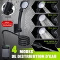 thumbnail image 4 of Kit de ducha para camping, ducha portátil, bomba de ducha eléctrica recargable, resistente al agua con pantalla inteligente y cabezal de ducha de 4 modos para exteriores, camping y senderismo., 4 of 5