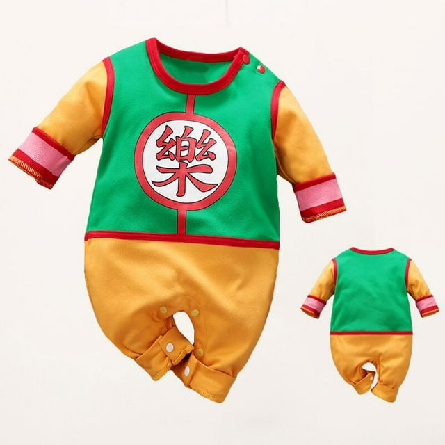 CAROOTU Newborn Baby Boys Girls Jumpsuit Short Sleeves Cartoon Print Round Neck Breathable Rompers for Summer