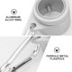 thumbnail image 3 of unbranded 1Jgo Durable Silver Flag Holder Aluminum Alloy Flagpole Mounting Ring Accessory, 3 of 7