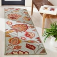thumbnail image 2 of SAFAVIEH Four Seasons Kaelee Floral Runner Rug, Blue/Green, 2'3" x 8', 2 of 8