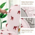 thumbnail image 5 of Yayeee 4 Pack Dining Chair Covers Stretch Parson Chairs Slipcovers Seat Protector, Abstract Elephant Pattern, 5 of 6
