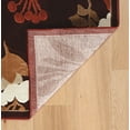 thumbnail image 3 of Hi Lo Floral Rug Brown 5x7.6 Chenille Polyester 3D Pattern Transitional Design, 3 of 5