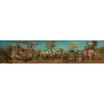 thumbnail image 2 of Hans Makart 24x8 Gold Ornate Framed and Double Matted Museum Art Print Titled - Design for Pageant 1879 - Horticulture (1879), 2 of 4