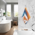 thumbnail image 2 of Yayeee 100% Cotton Hand Towels for Bathroom 16" x 28" Soft Absorbent Kitchen Towel, Orange Abstract Wavy, 2 of 7