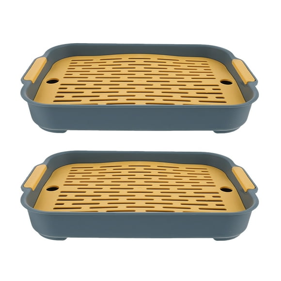 2 piezas Caja de arena de tumba de indias Pet Small Pet Watidy Caja de entrenamiento de conejitos de arena para animales pequeños