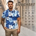 thumbnail image 7 of Binienty Blue Hibiscus Golf Clothing Set for Couple Fashion Short Sleeve Summer Golf Outfit Set Men's Shirt Women's Skirt with Zip Up Collar Casual Golf Wear for Workout Sports, 7 of 7