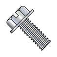 thumbnail image 1 of 1/4-20X3/8 Slotted Indented Hex Washer Head Machine Screw Fully Threaded Zinc (Pack Qty 4,000) BC-1406MSW, 1 of 1