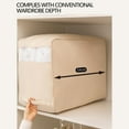 thumbnail image 4 of ZToonmas Blanket Storage Bags, Large Size Quilt Storage Bag With 2-Way Zipper, 12" x 16" x 21", Storage Bins for Linen & Clothing, 4 of 6