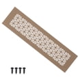 thumbnail image 1 of Cubierta de ventilación de aire para puerta Uxcell, cubierta de ventilación de rejilla de aluminio de alta resistencia con tornillo de montaje para armario de 12 x 3 pulgadas, 1 of 6
