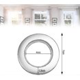thumbnail image 2 of 50 Silver Plastic Curtain Rings 40mm Eyelet Rings for Window Shower Dressing Room Curtain Rods, 2 of 5