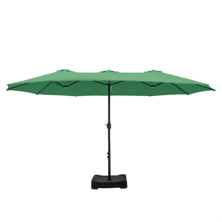 black and white patio umbrella with fringe Garden Umbrella Black  with White fringe