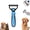 S Blue, variant on Dual-Sided Pet Grooming Comb for Dogs & Cats, Deshedding and Dematting Brush for Tangles, Knots & Loose Fur