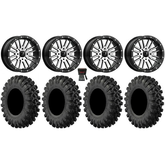 MSA Brute Beadlock 18" ATV Wheels 40" MotoRavage XL Tires Sportsman RZR Ranger