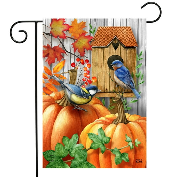 Briarwood Lane Fall Beauty Birds Garden Flag