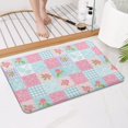 thumbnail image 4 of Pioneer Flower Floral Print Pattern Bathroom Rugs Mat, Non Slip Microfiber Bathroom Rug with Rubber Backing, Soft Mats for Bathroom Floor Tub Shower, 17"x27", 4 of 5