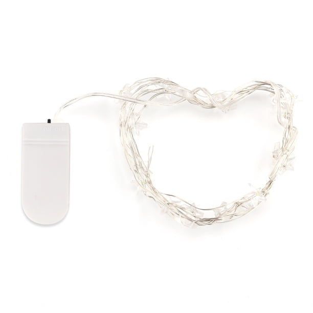 Cadena Botón De Luz De Hadas Funciona Con Pilas De Agua Lámpara De Alambre De Cobre Lámpara De Cadena Para Interiores Y Exteriores De Boda De Navidad (Color Blanco Cálido) 3M / 9.8Ft 30-Led Luces Speravity HA026113-01