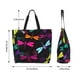 thumbnail image 5 of Balery Colorful Dragonflies Bolsa Tote Estilo Estético con Cremalleras, Bolsa de Hombro, Bolsa de Compras Grande y Plegable, 5 of 8