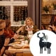 thumbnail image 4 of Matsuzay Bolsa de cubiertos de alce de 4 Uds., soporte de vajilla único, organizador, bonitas bolsas de de Navidad, tenedor, cuchara, Kits de decoración para fiestas Negro, 4 of 6