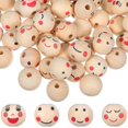 thumbnail image 1 of 120 Pcs Wooden Beads Smile Beads Macrame Beads Wooden Beads For Crafting Spacer Beads Wooden Beads Decor, 1 of 2