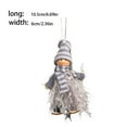 thumbnail image 4 of Yuarrent Colgante colgante suave Mini muñeca de Navidad de madera lindos juguetes de peluche con cordón adornos de árbol de Navidad ligeros Kits de decoración para fiestas Gris/Niño, 4 of 6