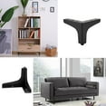 thumbnail image 2 of Patas de sofá de metal, 4 piezas, patas de muebles modernas, patas elevadoras para sofá, patas de repuesto para muebles de bricolaje para gabinete de TV, taburete, gabinete de sofá, negro (13 cm), 2 of 4