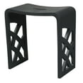 thumbnail image 6 of ALFI brand ABST88BM Black Matte Solid Surface Resin Bathroom / Shower Stool, 6 of 9