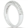thumbnail image 2 of 14k White Gold Triple Diamond Wedding Ring Band Width 3.9 mm SZ 9, 2 of 3