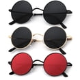 thumbnail image 1 of Gafas de sol KALIYADI redondas polarizadas retro de metal UV400 45 mm, 1 of 7