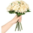 thumbnail image 2 of Silk Hydrangea Flower Artificial Hydrangeas with Stem for DIY Wedding Bouquets Centerpieces,Arrangements Party Home Decorations,Pack of 6(6pcs Stemmed White), 2 of 5