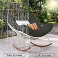 thumbnail image 3 of SDJPOI Outdoor Patio Rocking Chair Cushion, Waterproof & Fade Resistant Tufted Egg Chair Cushion with 6 Straps, Wicker Papasan Chair Cushion for Indoor & Outdoor, 3 of 8