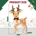thumbnail image 2 of 37 Inch Lighted Christmas Deer, 60 LED Pre-lit Lighted Christmas Deer Outdoor Decorations, Plug-in Deer Christmas Decor for Yard, Porch, Garden & Patio, 2 of 7