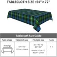 thumbnail image 7 of Washable Tablecloth, Campbell of Argyll Clan Tartan Rectangle Table Cover, Spillproof & Wrinkle-Free, for Farmhouse, Kitchen, Dining Room, Picnic Parties, 60 X 84 Inches, 7 of 7