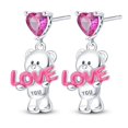 thumbnail image 2 of Pendientes de tuerca TINSLO de plata de ley 925 hipoalergénicos para mujer, 2 of 7