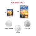thumbnail image 6 of Summer Cactus Kitchen Dish Towels for Drying Dishes Set of 2, Sunset Horizon Vibrant Landscape Art Waffle Weave Microfiber Hand Tea Bathroom Towels Quick Dry & Absorbent Towel 12x12, 6 of 6