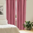 thumbnail image 2 of Ambesonne Pink Curtains, Modern Feminine Zigzag, Pair of 28"x84", Burgundy Ruby Coral, 2 of 5