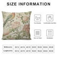 thumbnail image 5 of GOSMITH  Chinoiserie Flowers Birds Light Green Throw Pillow Cover, Cushion Case Outdoor Decoration for Sofa Couch Farmhouse, 5 of 5
