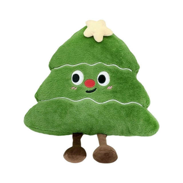 Adorable Christmas Tree Plushes Toy Backrest Pillow Ideal Christmas Gift For Kids Adults