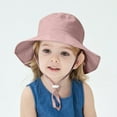 thumbnail image 2 of Otqutp 3 to 12 Months Children Casual Head Cap Cap Girls Boys Spring Summer Outdoor Shade Solid Color Sun-screen Hat Adjustable Fisherman Hat, 2 of 4