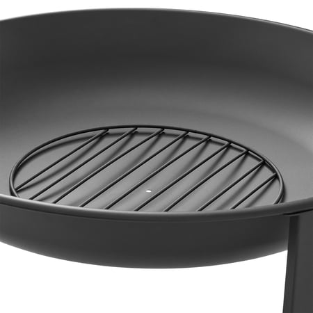 MAINSTAYS 28″ ROUND WOOD BURNING FIRE PIT, STEEL FRAME