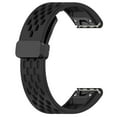 thumbnail image 2 of KOMI Silicone Watch Bands, Quick Release Waterproof Soft Rubber Replacement Strap for Garmin Fenix 7X / Fenix 5X / Fenix 6X, Smart Watch Straps Sport Watchbands Wrist Straps for Men Women, Black, 2 of 12