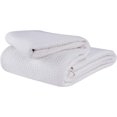 thumbnail image 1 of TRAHOO-100% Cotton Thermal Blanket, Breathable Bed Blanket Queen Size, Soft Waffle Blanket, Queen Blanket, All Season Cotton Blanket, White, 1 of 4